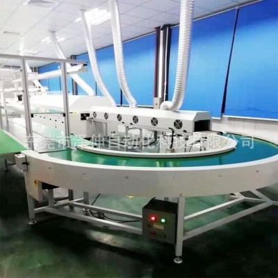 環(huán)形輸送線 廠家直供U形組裝線 90度180度轉角機 皮帶轉彎機