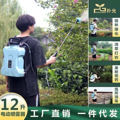 電動(dòng)噴霧器園藝家庭鋰電池增壓花卉手持噴水槍多功能家用小型噴壺