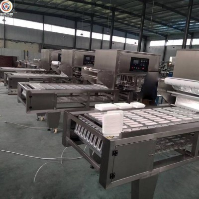 預制菜保鮮真空包裝機 碗式連續封口機 氣調冷鮮肉封盒設備