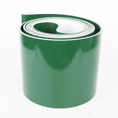 順耐PVC2.5mm綠色物流分揀輸送帶光亮面汽車輪胎零件機(jī)械傳送帶