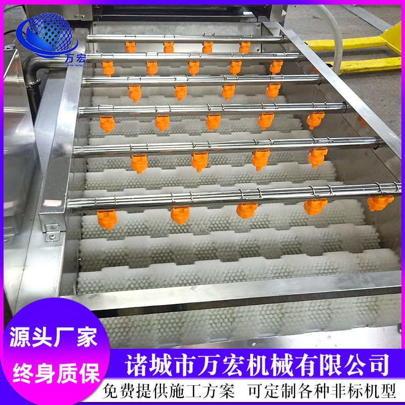 小型果蔬清洗機 胡蘿卜 蘋果清洗風干線 提升式臭氧清洗設備